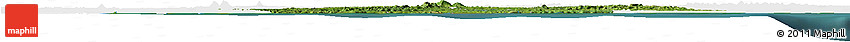Satellite Horizon Map of Sassandra, single color outside