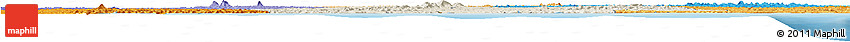 Shaded Relief Horizon Map of Sassandra, political shades outside