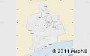 Classic Style Map of Sassandra, single color outside