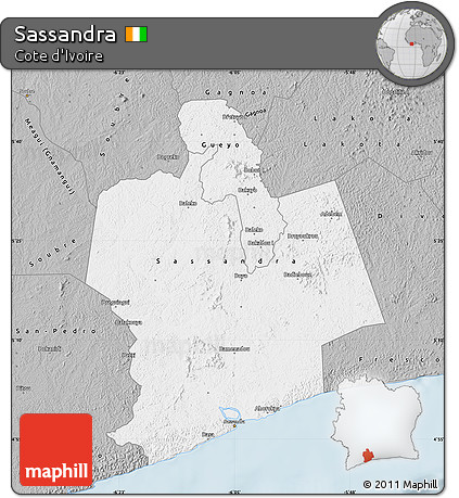 Gray Map of Sassandra