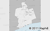 Gray Map of Sassandra, single color outside