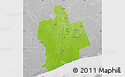 Physical Map of Sassandra, lighten, desaturated