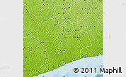 Physical Map of Sassandra