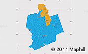 Political Map of Sassandra, cropped outside