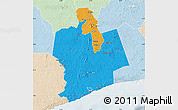 Political Map of Sassandra, lighten