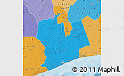 Political Map of Sassandra, political shades outside