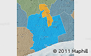Political Map of Sassandra, semi-desaturated