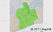 Political Shades Map of Sassandra, lighten, semi-desaturated