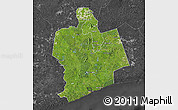 Satellite Map of Sassandra, darken, desaturated
