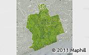 Satellite Map of Sassandra, lighten, semi-desaturated