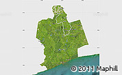 Satellite Map of Sassandra, single color outside