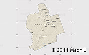 Shaded Relief Map of Sassandra, cropped outside