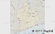 Shaded Relief Map of Sassandra, semi-desaturated