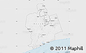 Silver Style Map of Sassandra, single color outside