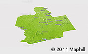 Physical Panoramic Map of Sassandra, cropped outside