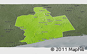 Physical Panoramic Map of Sassandra, darken, semi-desaturated