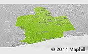 Physical Panoramic Map of Sassandra, lighten, desaturated