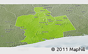 Physical Panoramic Map of Sassandra, semi-desaturated