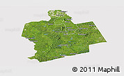 Satellite Panoramic Map of Sassandra, cropped outside