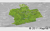 Satellite Panoramic Map of Sassandra, lighten, desaturated