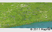 Satellite Panoramic Map of Sassandra