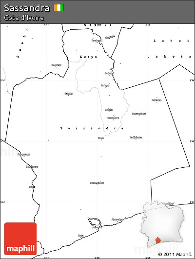 Blank Simple Map of Sassandra