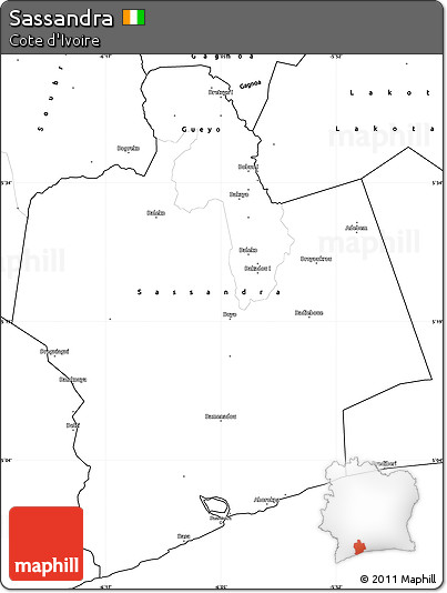 Blank Simple Map of Sassandra