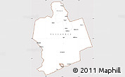 Classic Style Simple Map of Sassandra, cropped outside