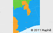 Political Simple Map of Sassandra