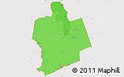 Political Shades Simple Map of Sassandra, cropped outside