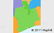 Political Shades Simple Map of Sassandra