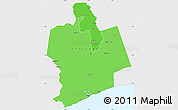 Political Shades Simple Map of Sassandra, single color outside