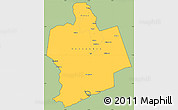Savanna Style Simple Map of Sassandra, cropped outside