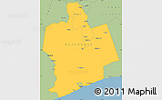 Savanna Style Simple Map of Sassandra