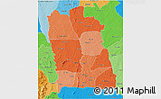 Political Shades 3D Map of Seguela