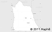 Silver Style Simple Map of Djibrosso