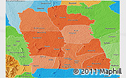 Political Shades Panoramic Map of Seguela