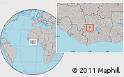 Gray Location Map of Sifie