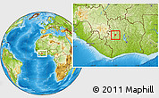 Physical Location Map of Sifie