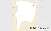 Classic Style Simple Map of Sifie, single color outside