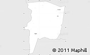 Silver Style Simple Map of Sifie