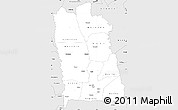 Silver Style Simple Map of Seguela