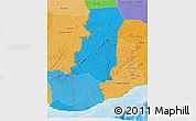 Political Shades 3D Map of Tabou