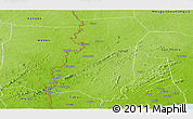 Physical Panoramic Map of Grabo
