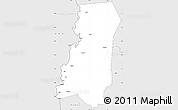 Silver Style Simple Map of Grabo