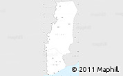 Silver Style Simple Map of Tabou