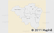Classic Style 3D Map of Tanda, single color outside