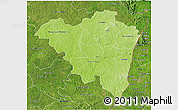 Physical 3D Map of Tanda, satellite outside