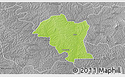 Physical 3D Map of Kouassi-Datekro, desaturated