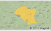 Savanna Style 3D Map of Kouassi-Datekro